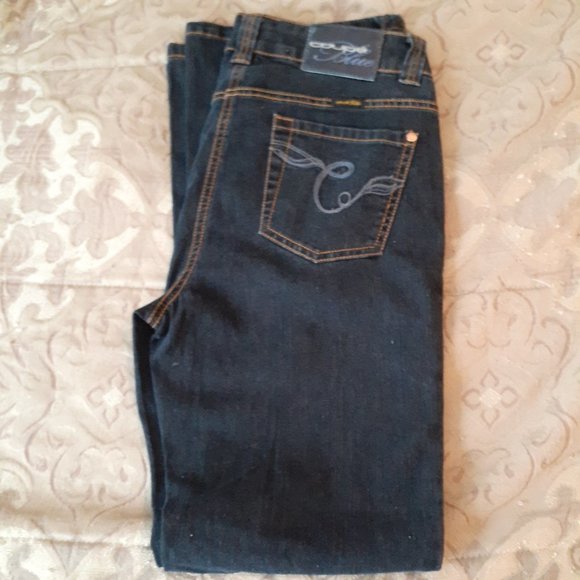 Gap Coupe Blue Women's Dark Washed Jeans Bootcut Tummy Control - Size 6 - NWT - Picture 11 of 13